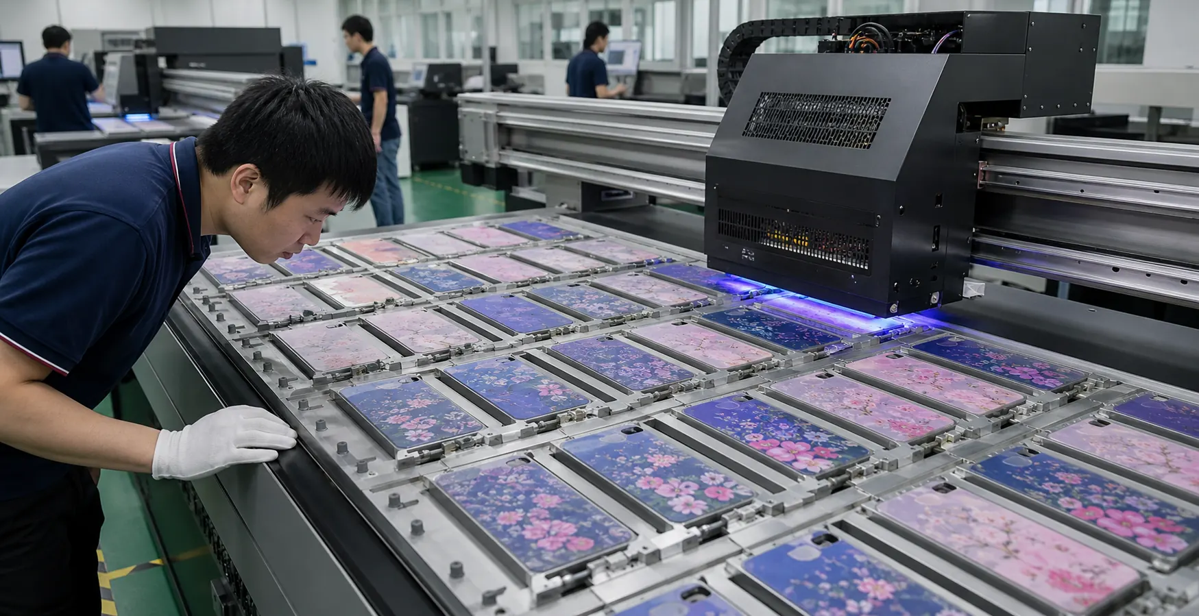 PaintNex factory workflow for How to Print Phone Cases with UV Printers: Flat Areas, Fixtures, Adhesion and Batch Setup